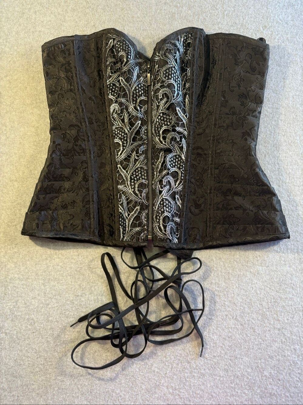 a vintage-style gothic overbust Victorian corset Alivila.Y Fashion XXL